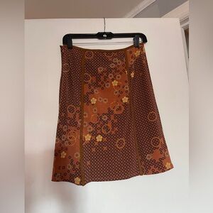 PARALLEL Mini Boho Skirt with Slits Size XS